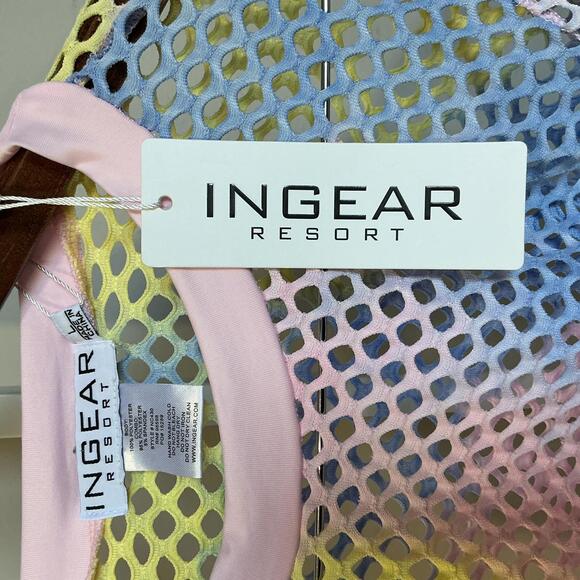 INGEAR Resort Women's Long Sleeve Mesh Crop Top Size Large - Picture 3 of 4